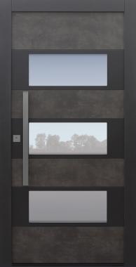 Haustür Prado Agate Grey mit Option 2. Farbe Modell B17-T
